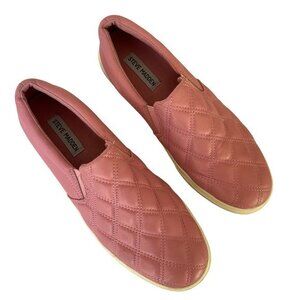 Steve Madden Quilted Pink Loafers